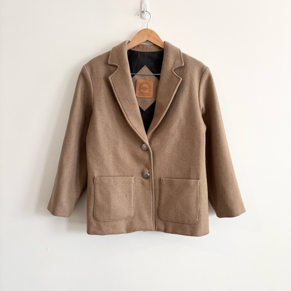 Vintage Mid-West Garment Co. Wool Tan Coat - Picture 2 of 12